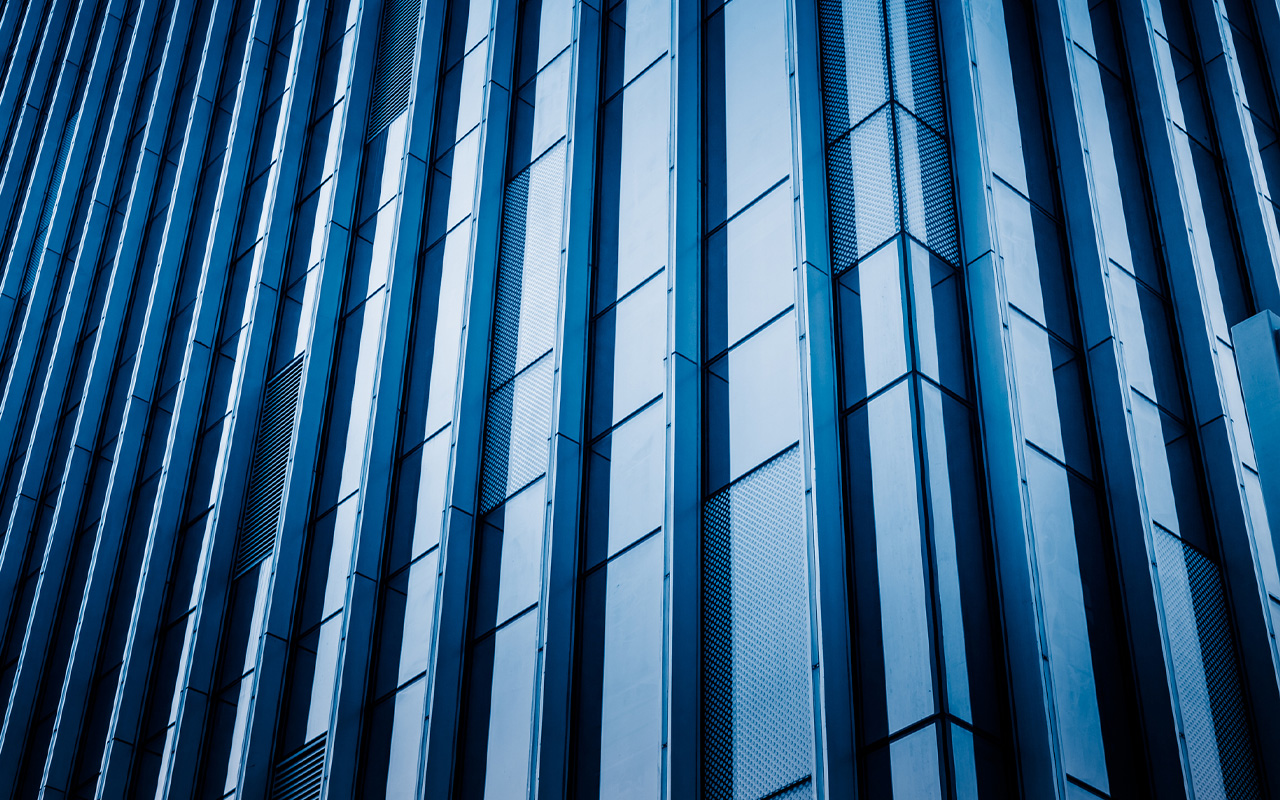 abstract shot of windows of skyscraper