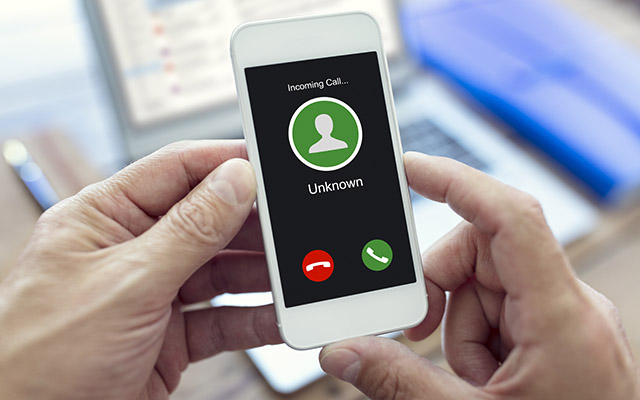 Phone being called by unknown number