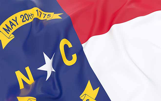 Image of the flag of North Carolina