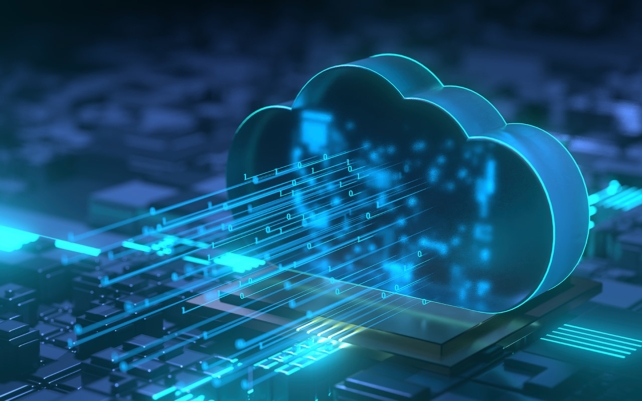 Image of the digital cloud