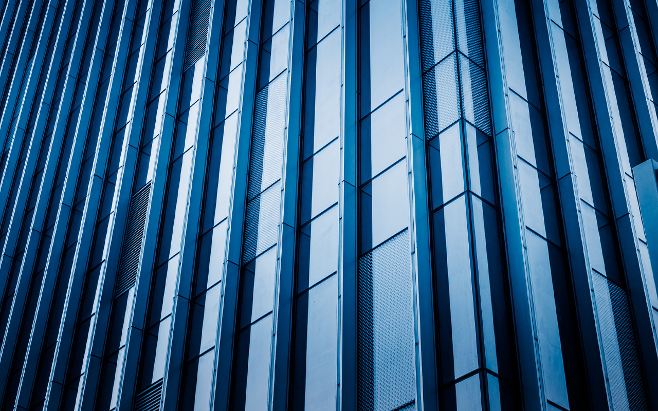 Architecture details Glass wall Modern building exterior Abstract futuristic background