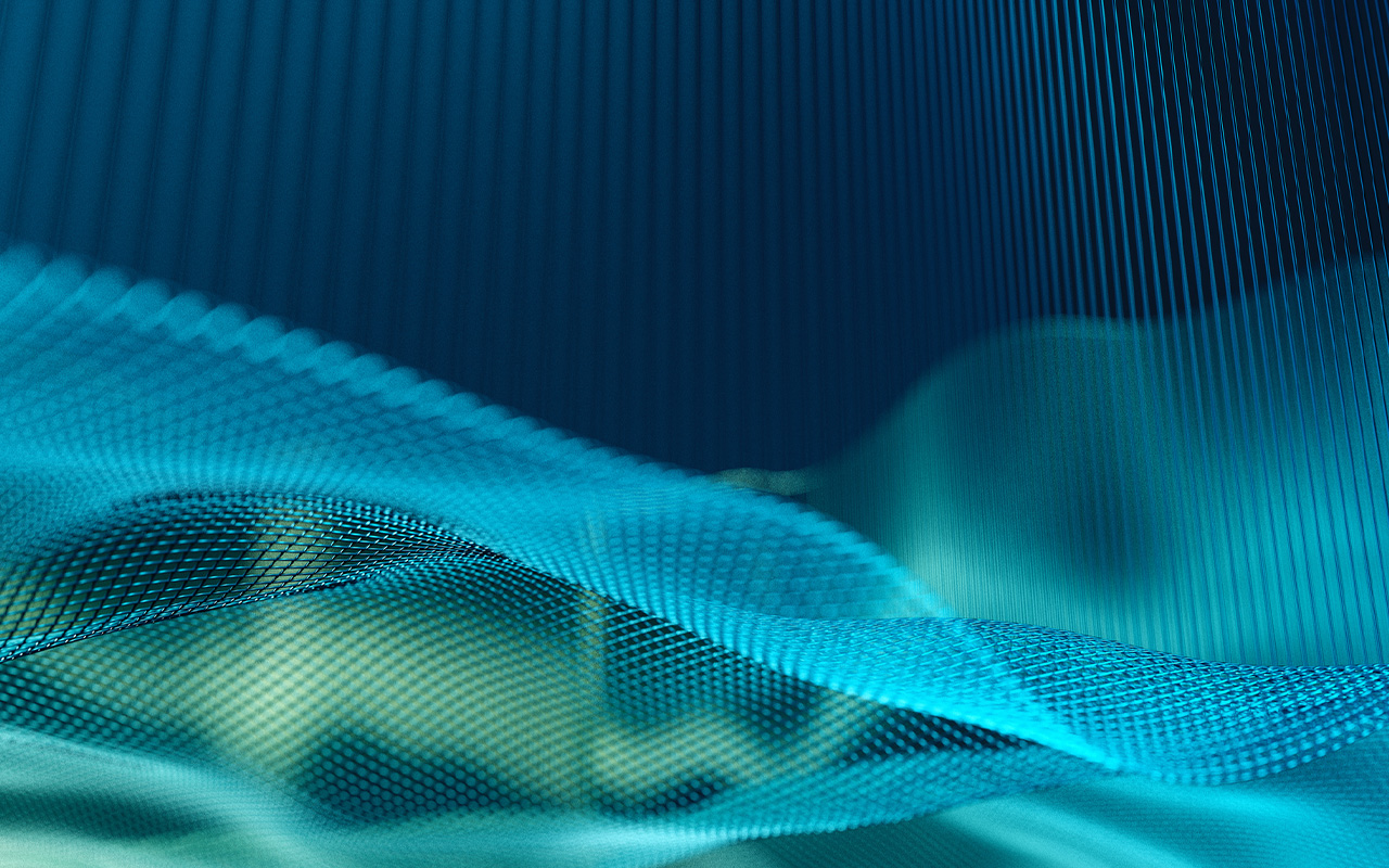 Bluish green vapor waves