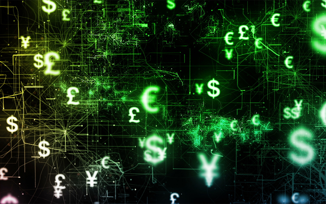 Image of various forms of currency