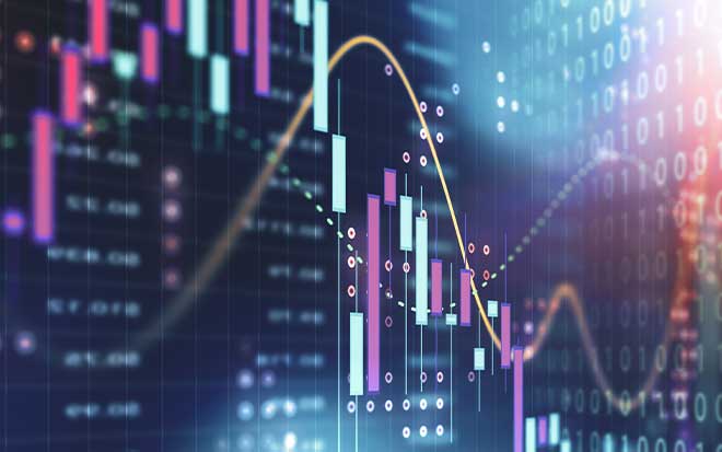 Currency and Exchange Stock Chart for Finance and Economy Display