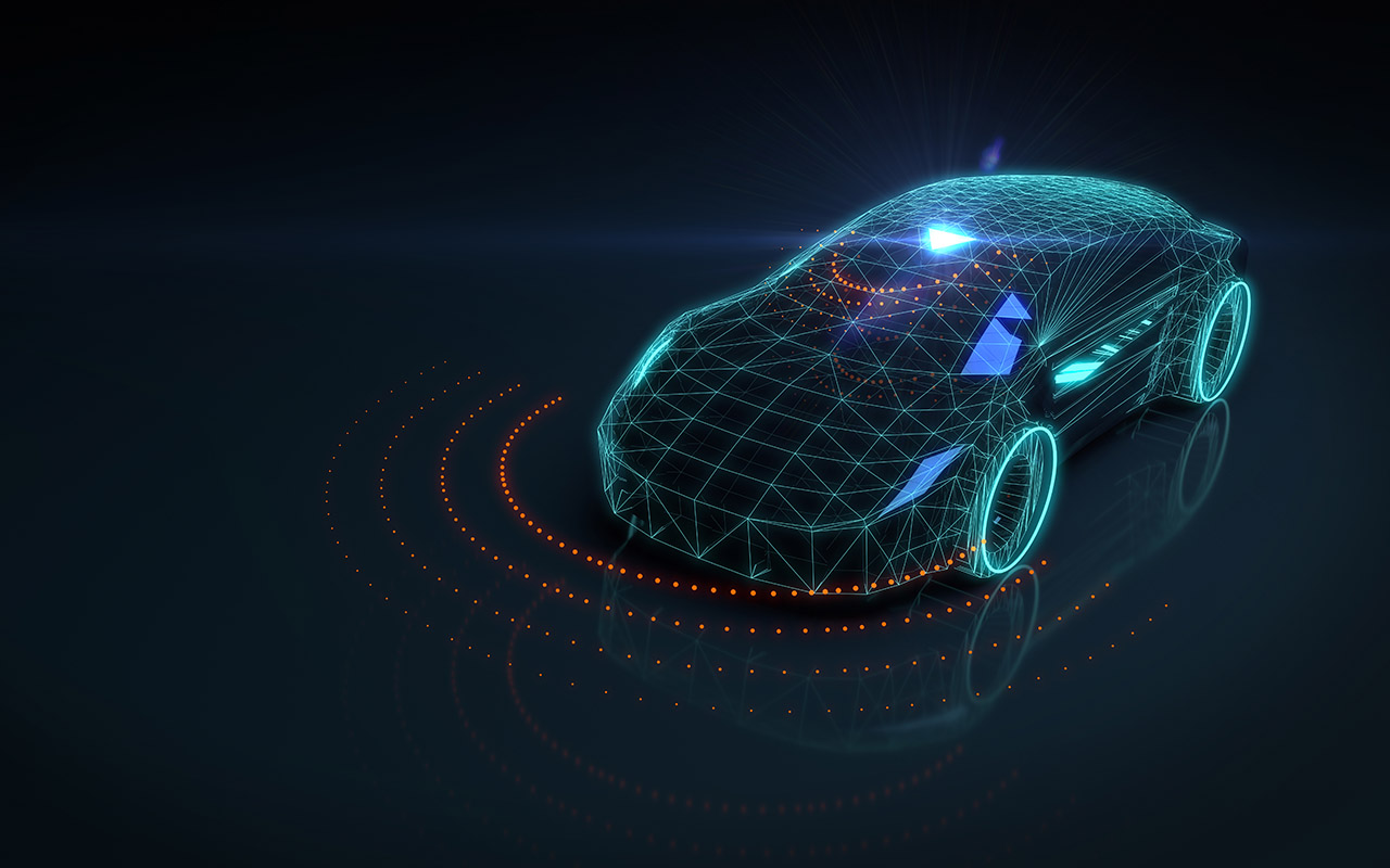 digital graphic of automobile