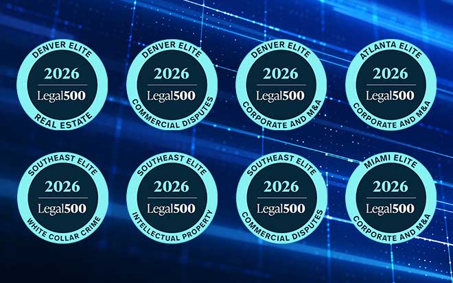 blue graphic with 2026 Legal500 logo badge