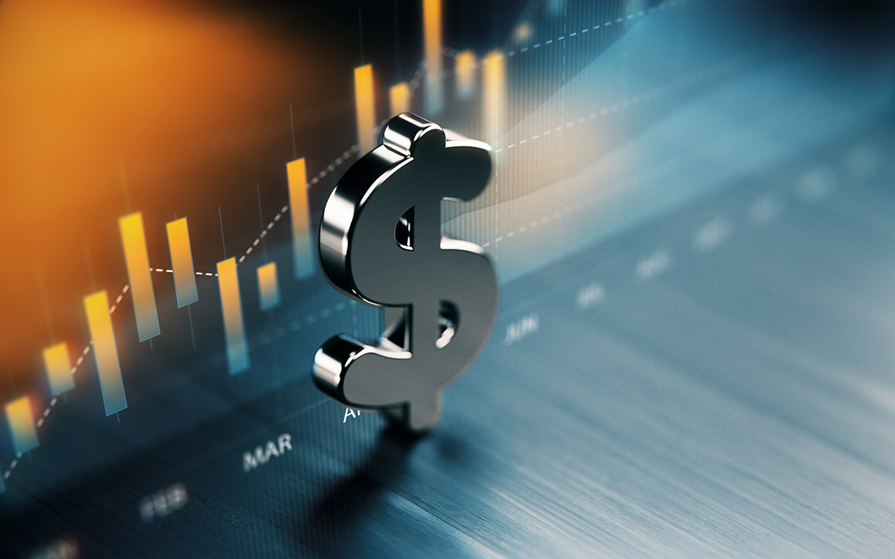 A dollar sign sits near a digitized graph.