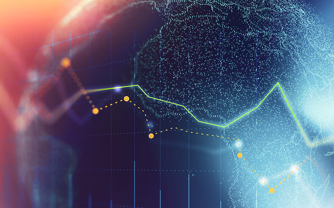 Image of data points across the globe