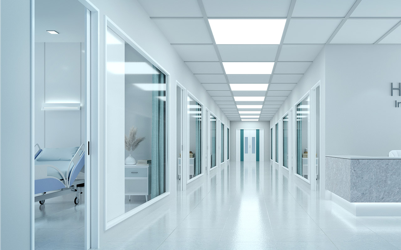 Image of a hospital hallway