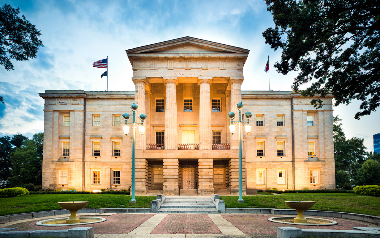 North Carolina State Capitol, Raleigh. USA.