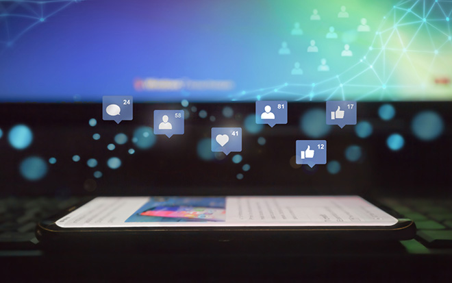 Social Media on a Mobile Phone