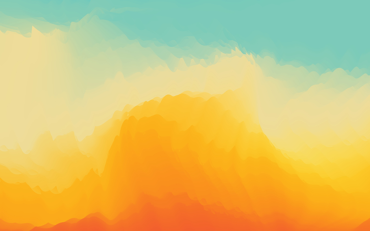 Image of bright colored mountain scape
