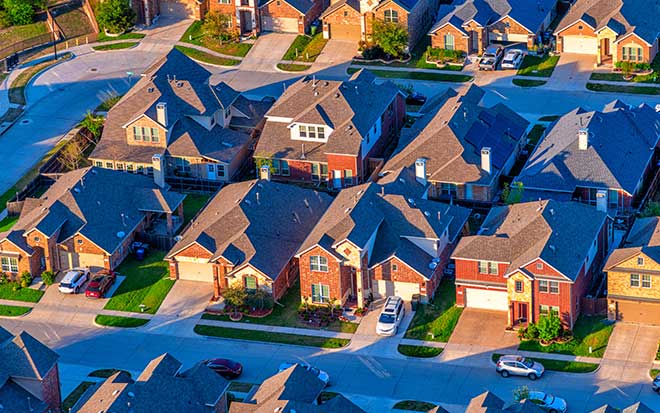 Suburban Dallas Housing Development