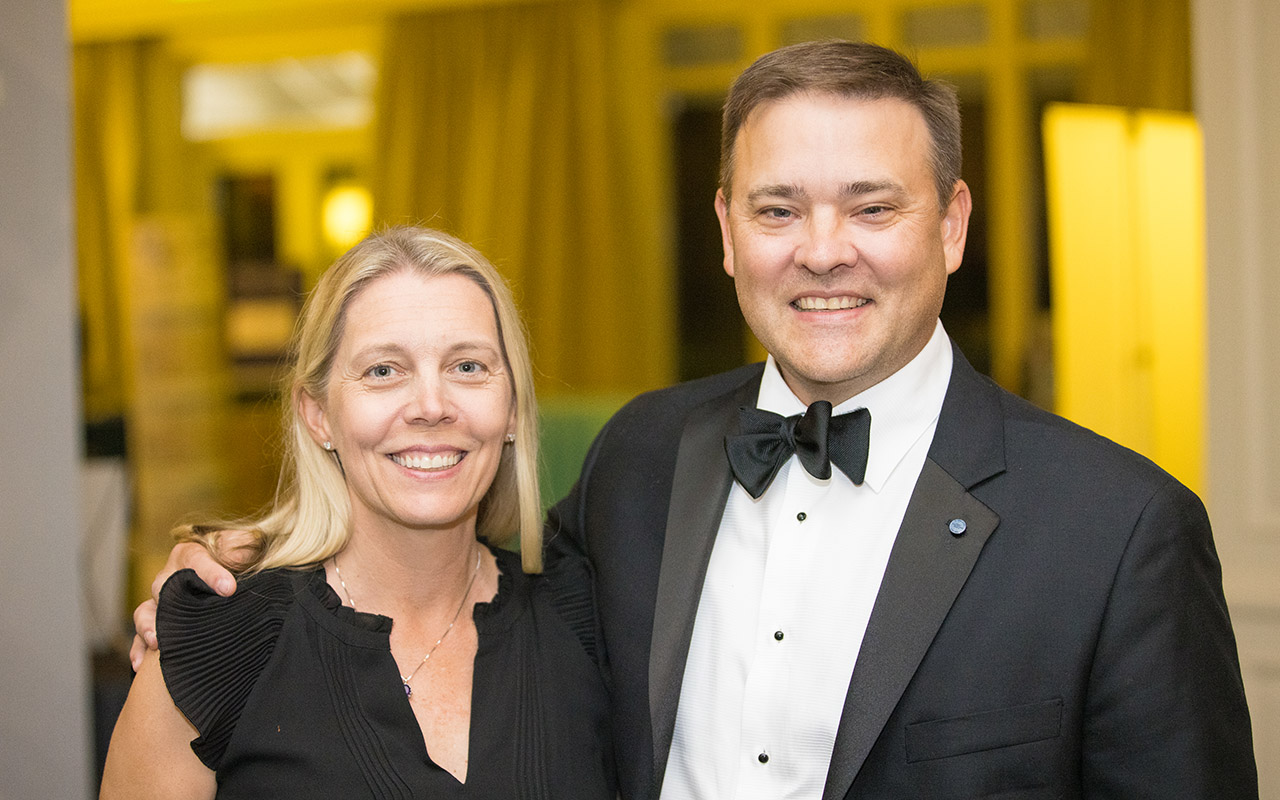 photo of Giles Schanen and wife Christine