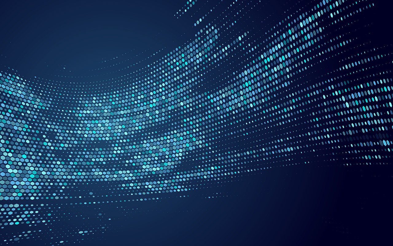 Abstract vector illustration of blockchain network