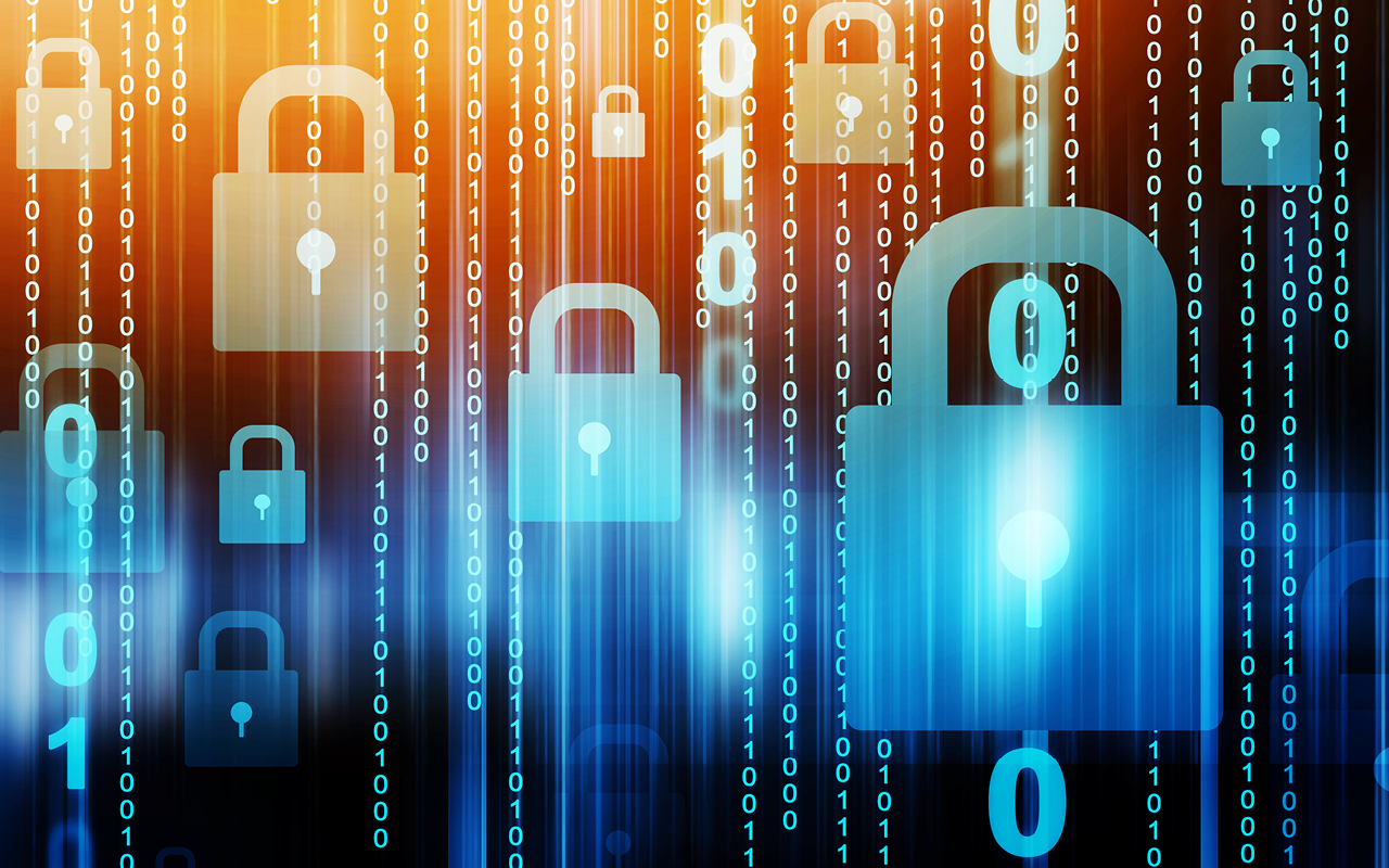 graphic image of padlocks and keys