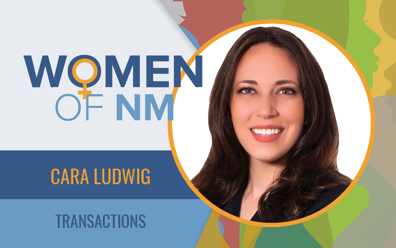Image highlighting Cara Ludwig, a woman of NM in transactions