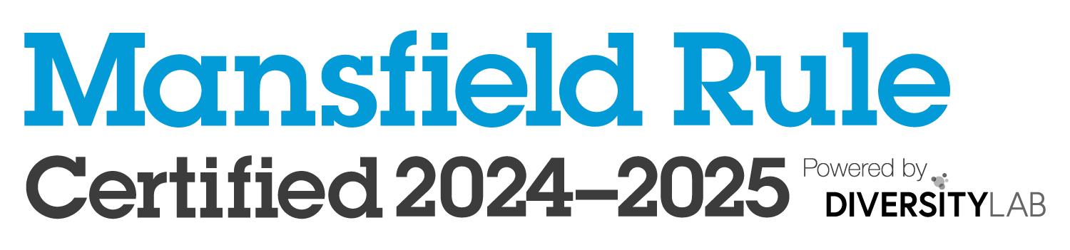 Mansfield Rule - Certified Law Firm - Powered by Diversity Lab