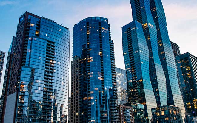 Photo of high rise buildings