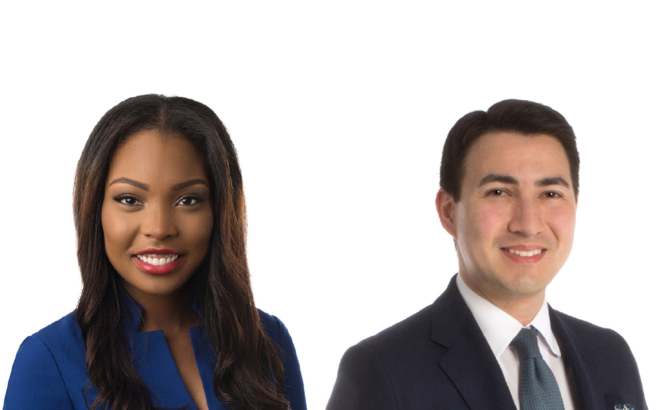 Jeff Kelly and Donna Tillis pose for headshot photos against a white background.