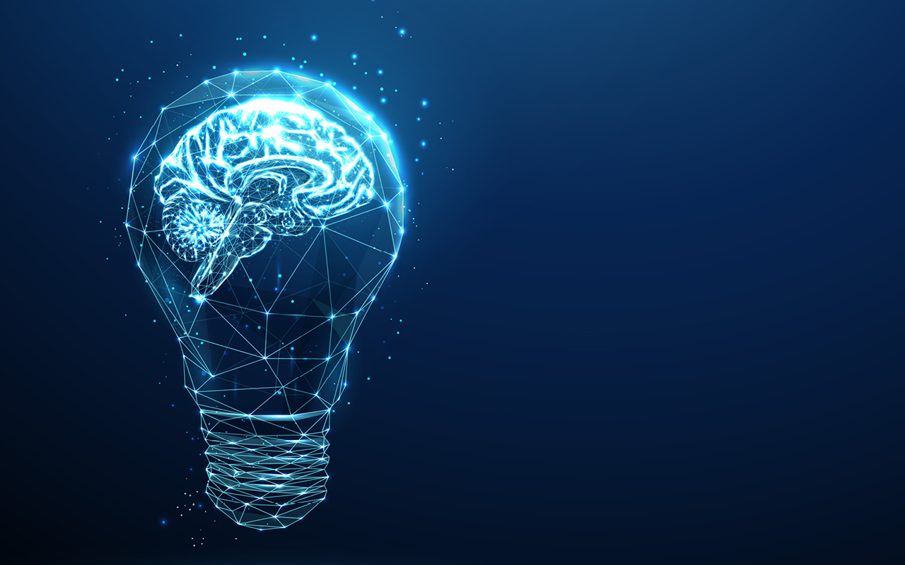 Luminescent blue light bulb
