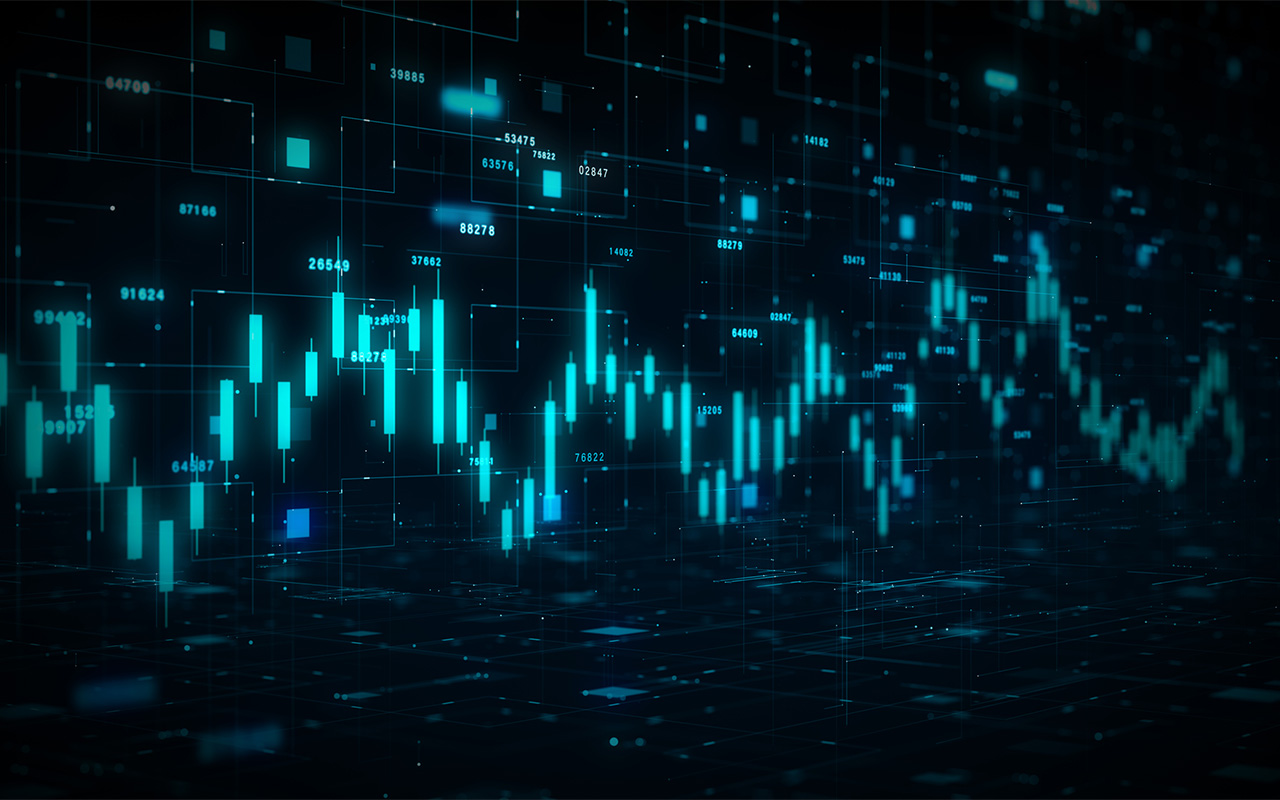 Currency and Exchange Stock Chart for Finance and Economy Display