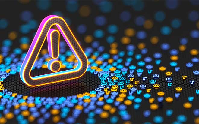 Digital security and privacy background. Cyber and crypto security shield on futuristic screen technology background.