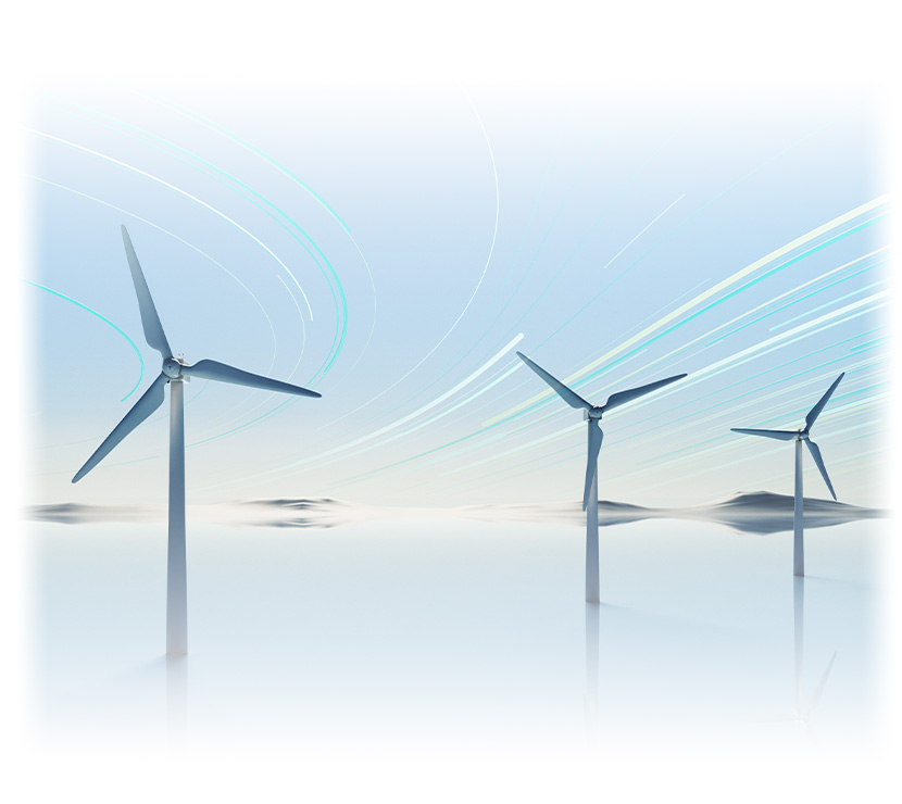 3d rendered image, perfectly usable for all kinds of topics related to wind power, renewable energy or sustainability.