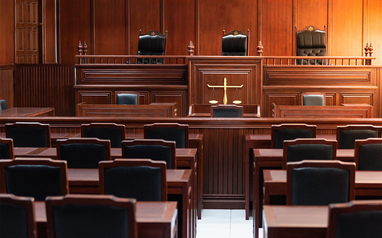Image of a courtroom