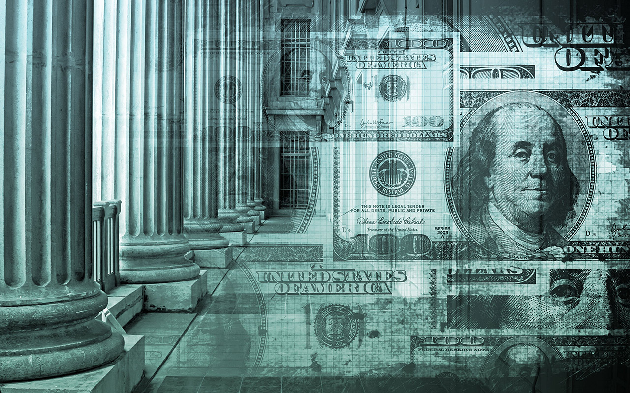 Banking System - stock photo